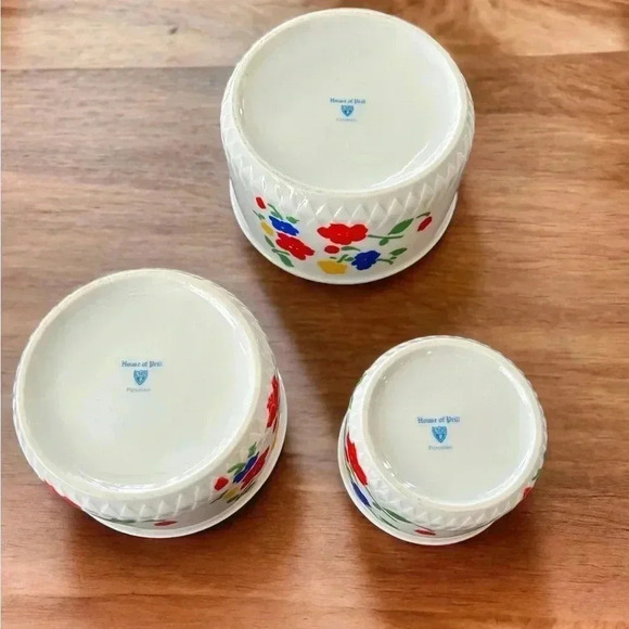 3 House of Prill Porcelain Storage/Serving Bowls. Vintage in Pristine Condition - Picture 4 of 4